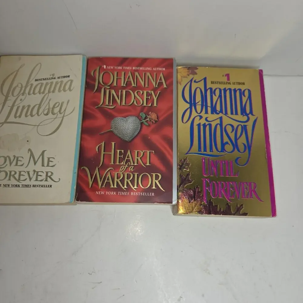 Vtg Johanna Lindsey Book Books Lot of 4 Romance Retro Fantasy